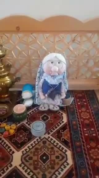عروسک سنتی ننه جون و آقا جون.عروسک شب یلدا.ننه سرما