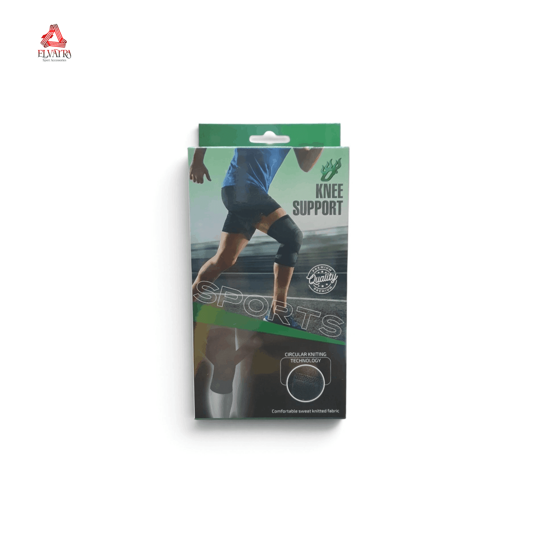 زانوبند ورزشی دو چسب ضربدری مدل knee support