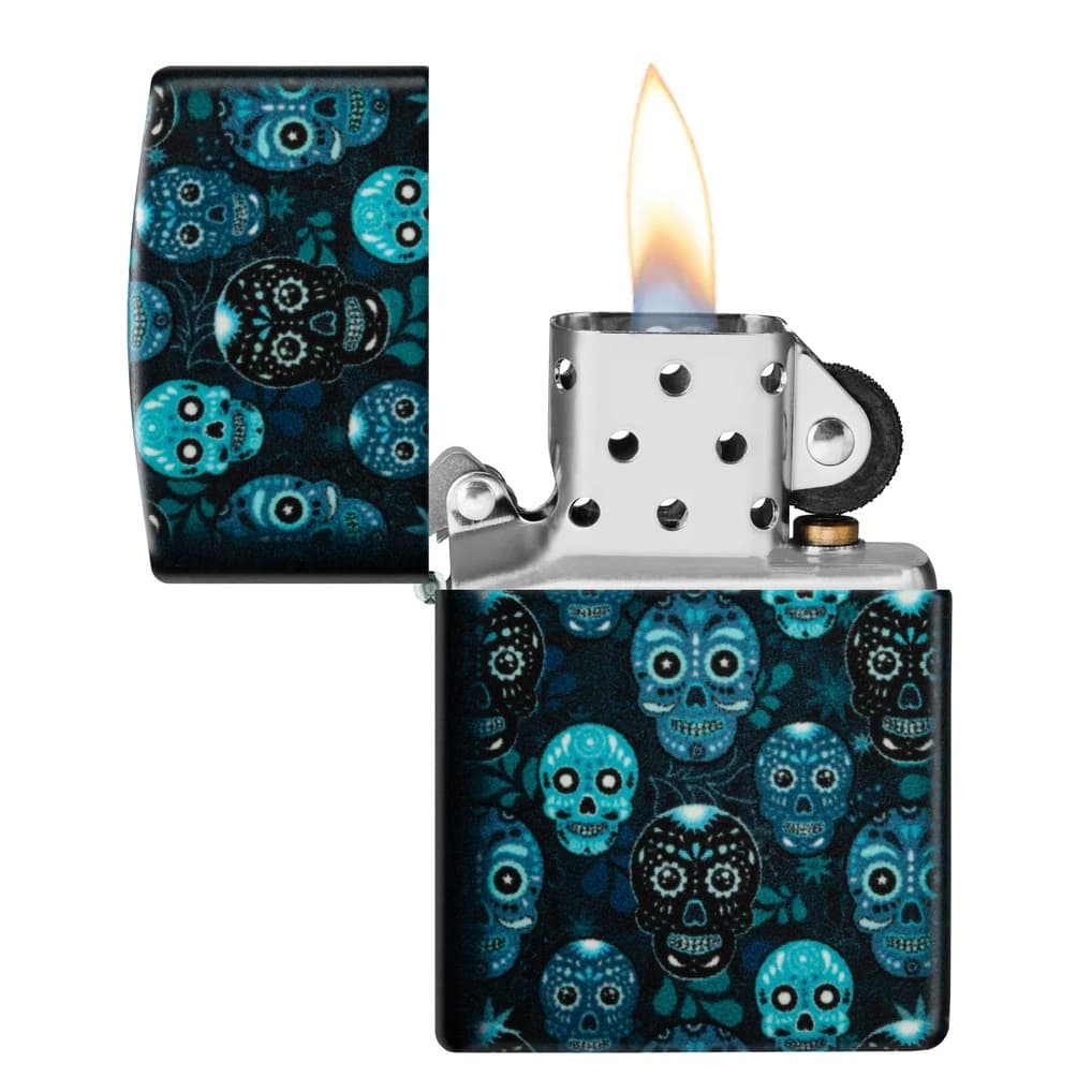 فندک زیپو اصل کد 46017 – Original Zippo Sugar Skulls Design — تصویر ۷