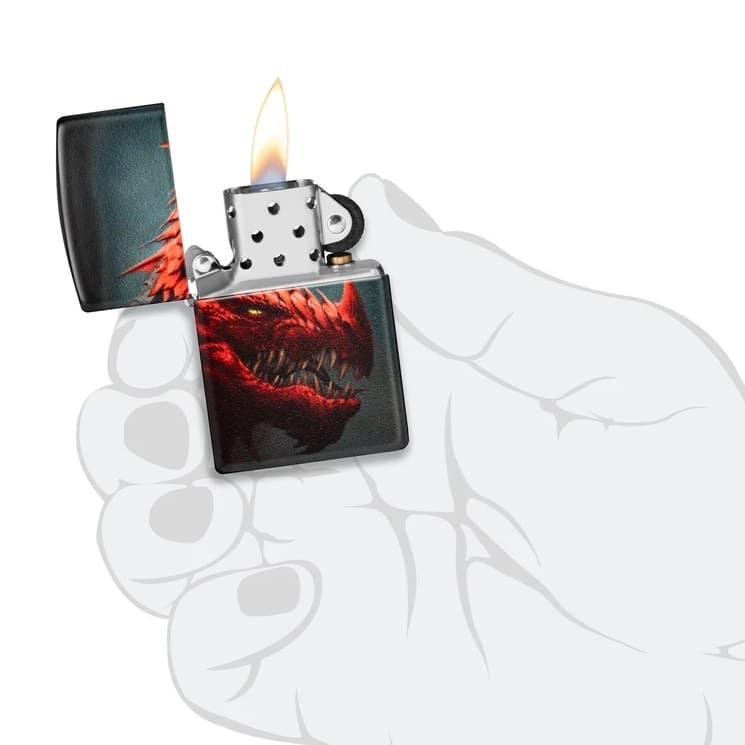 فندک زیپو اصل کد 48777 – Original Zippo Red Dragon Design — تصویر ۷