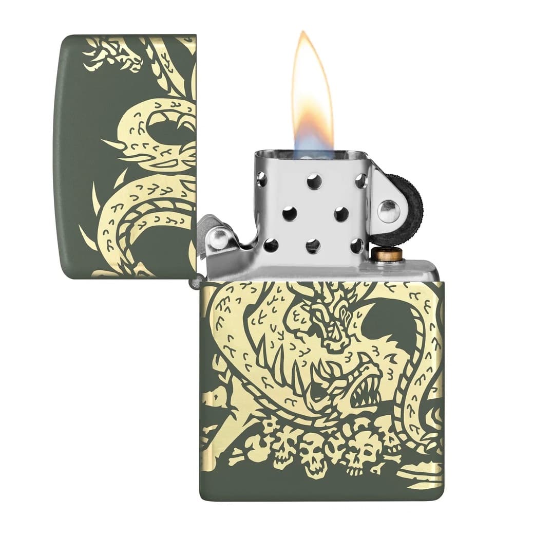 فندک زیپو اصل کد 48907 – Original Zippo Dragon Design — تصویر ۶