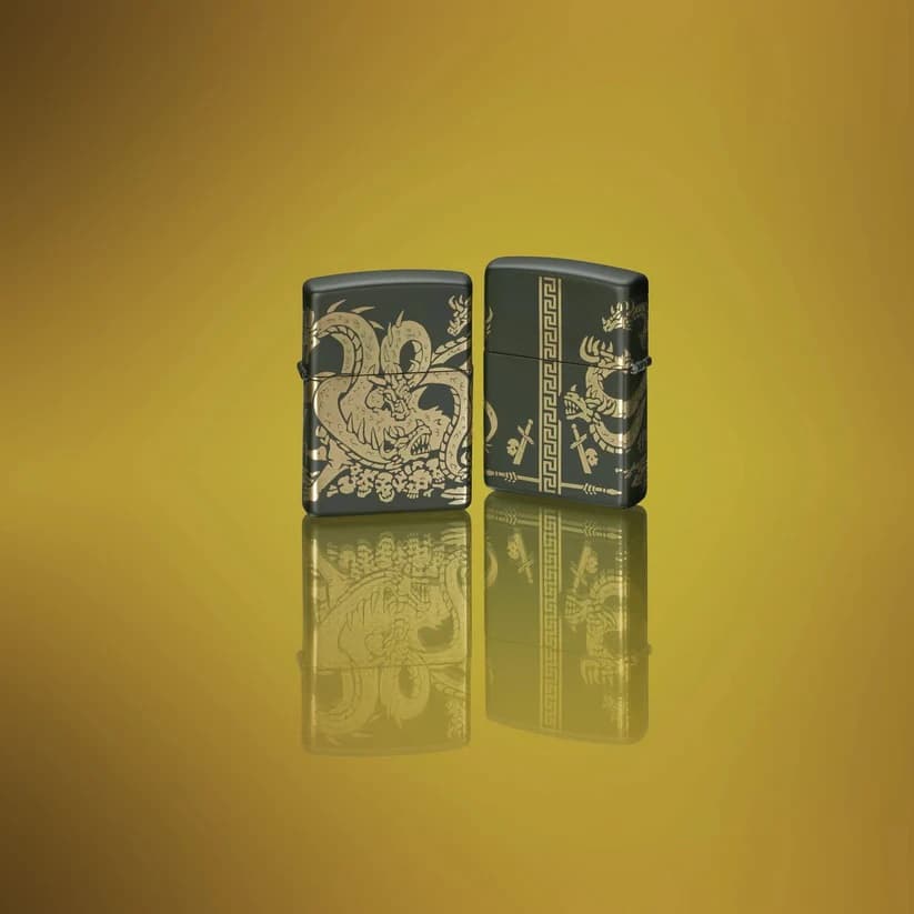 فندک زیپو اصل کد 48907 – Original Zippo Dragon Design — تصویر ۳