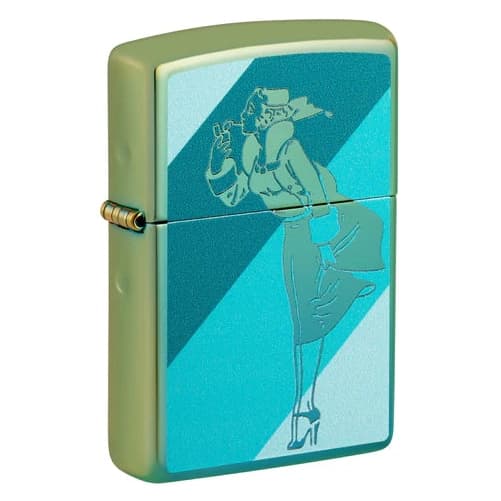 فندک زیپو اصل کد 48457 – Original Zippo Teal Windy Design