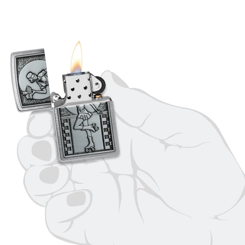 فندک زیپو اصل کد 48904 – Original Zippo Roller Waitress Emblem — تصویر ۳