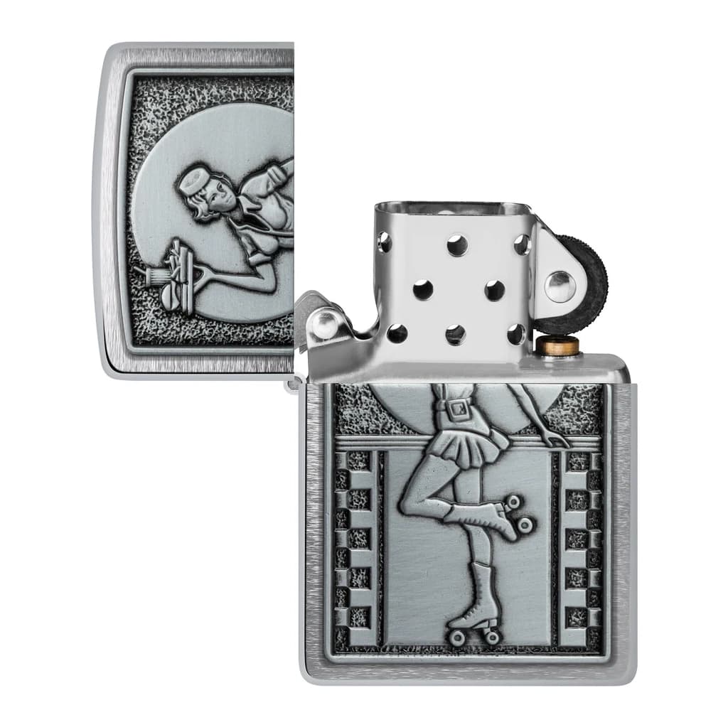 فندک زیپو اصل کد 48904 – Original Zippo Roller Waitress Emblem — تصویر ۴
