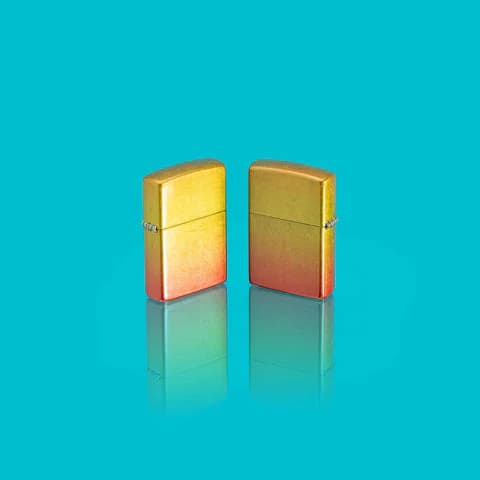 فندک زیپو اصل کد 48512 – Original Zippo Ombre Orange Yellow Design — تصویر ۶