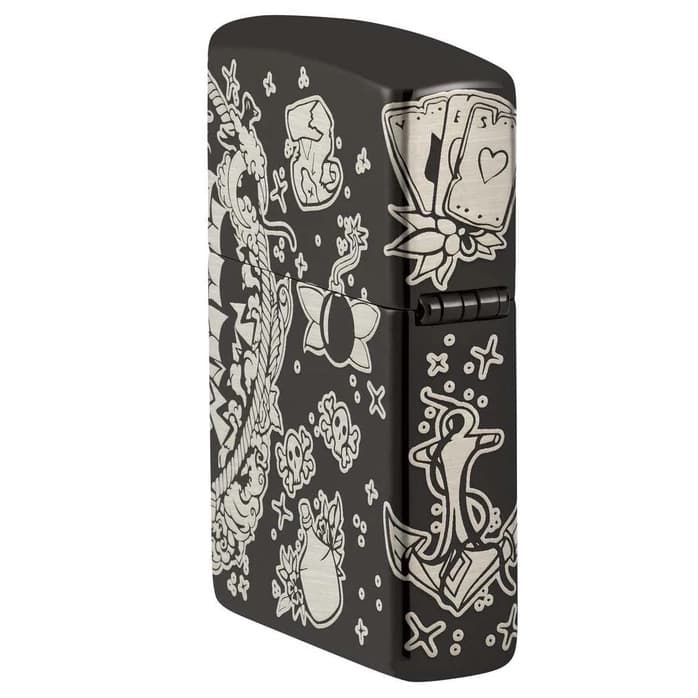 فندک زیپو اصل کد 48398 – Original Zippo Tattoo Theme Design — تصویر ۳