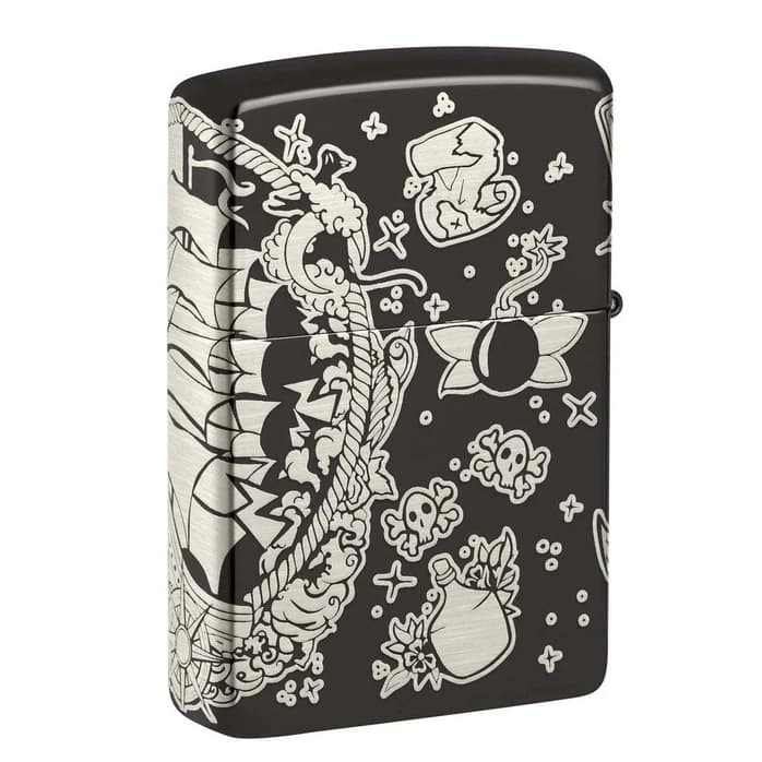 فندک زیپو اصل کد 48398 – Original Zippo Tattoo Theme Design — تصویر ۵