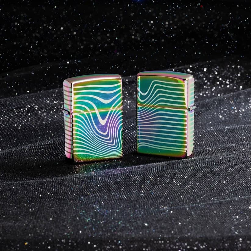 فندک زیپو اصل کد 48775 – Original Zippo Wavy Pattern Design — تصویر ۴