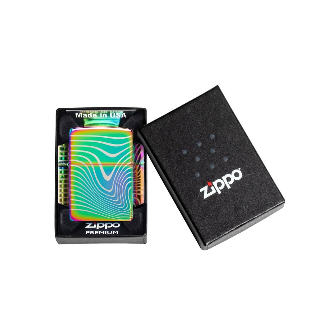 فندک زیپو اصل کد 48775 – Original Zippo Wavy Pattern Design — تصویر ۶