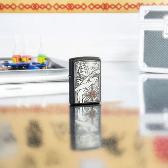 فندک زیپو اصل کد 48120 – Original Zippo Shark Ship Emblem — تصویر ۳