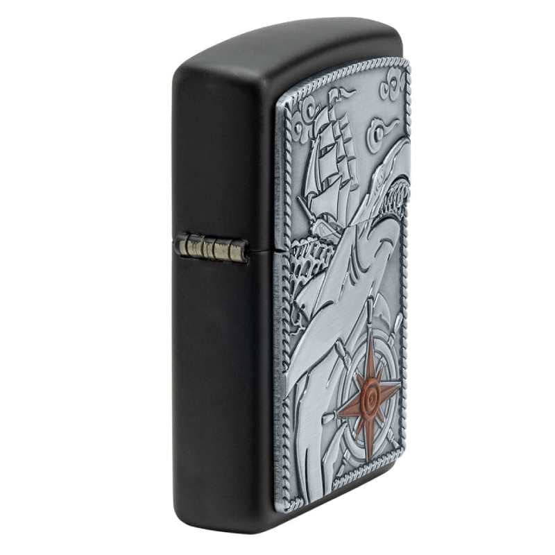 فندک زیپو اصل کد 48120 – Original Zippo Shark Ship Emblem — تصویر ۴