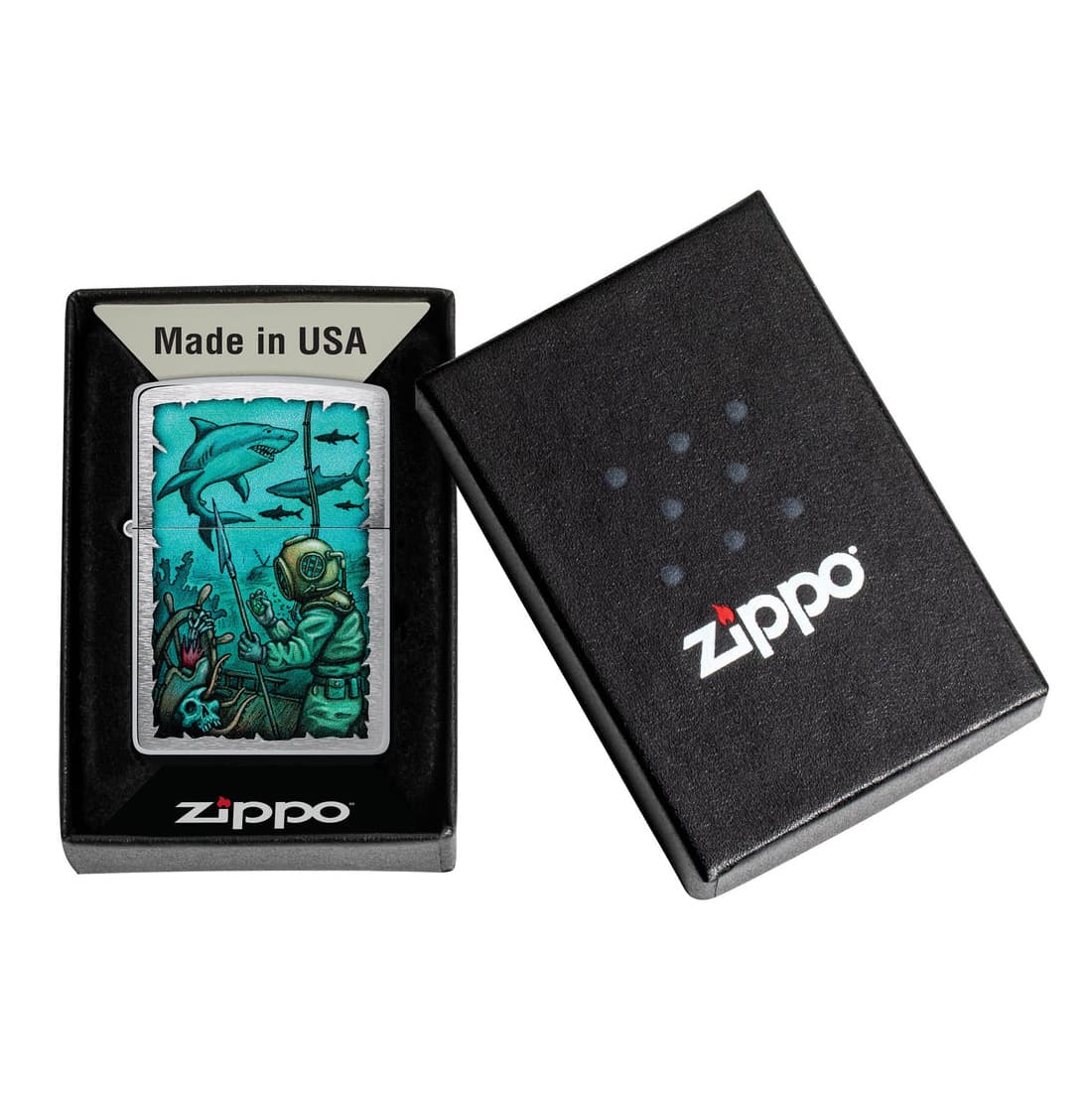 فندک زیپو اصل کد 48561 – Original Zippo Underwater Design — تصویر ۳