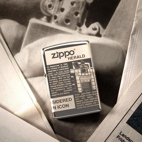 فندک زیپو اصل کد 49049 – Original Zippo Newsprint — تصویر ۴