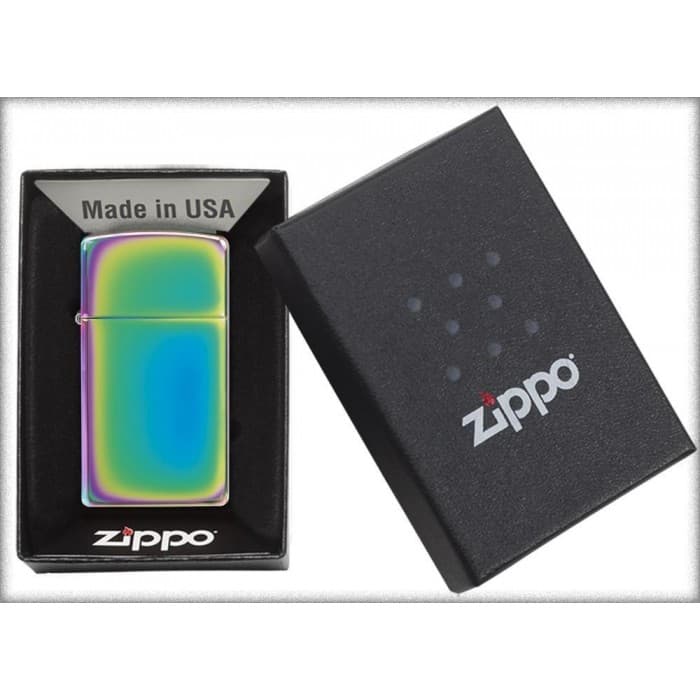 فندک زیپو اصل کد 20493 سری اسلیم-original zippo slim spectrum — تصویر ۳