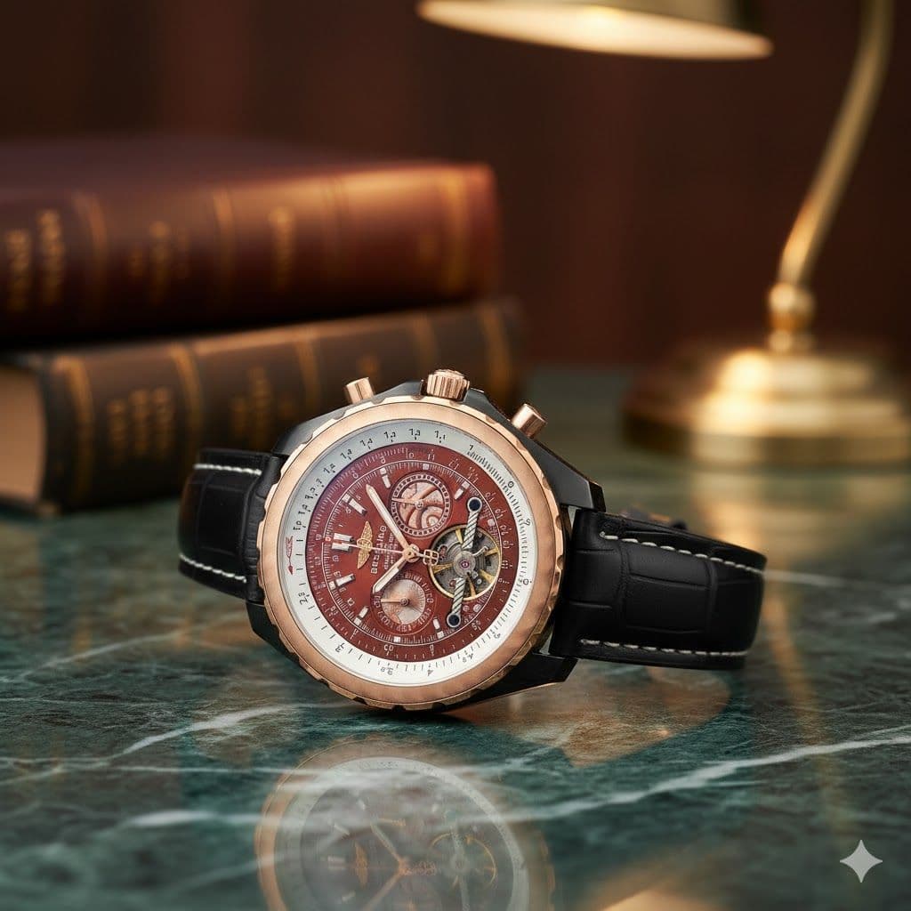 ساعت مچی برایتلینگ بنتلی 1884 مدل BREITLING A25363 تقویم دار سه موتوره کد 1234 — تصویر ۳