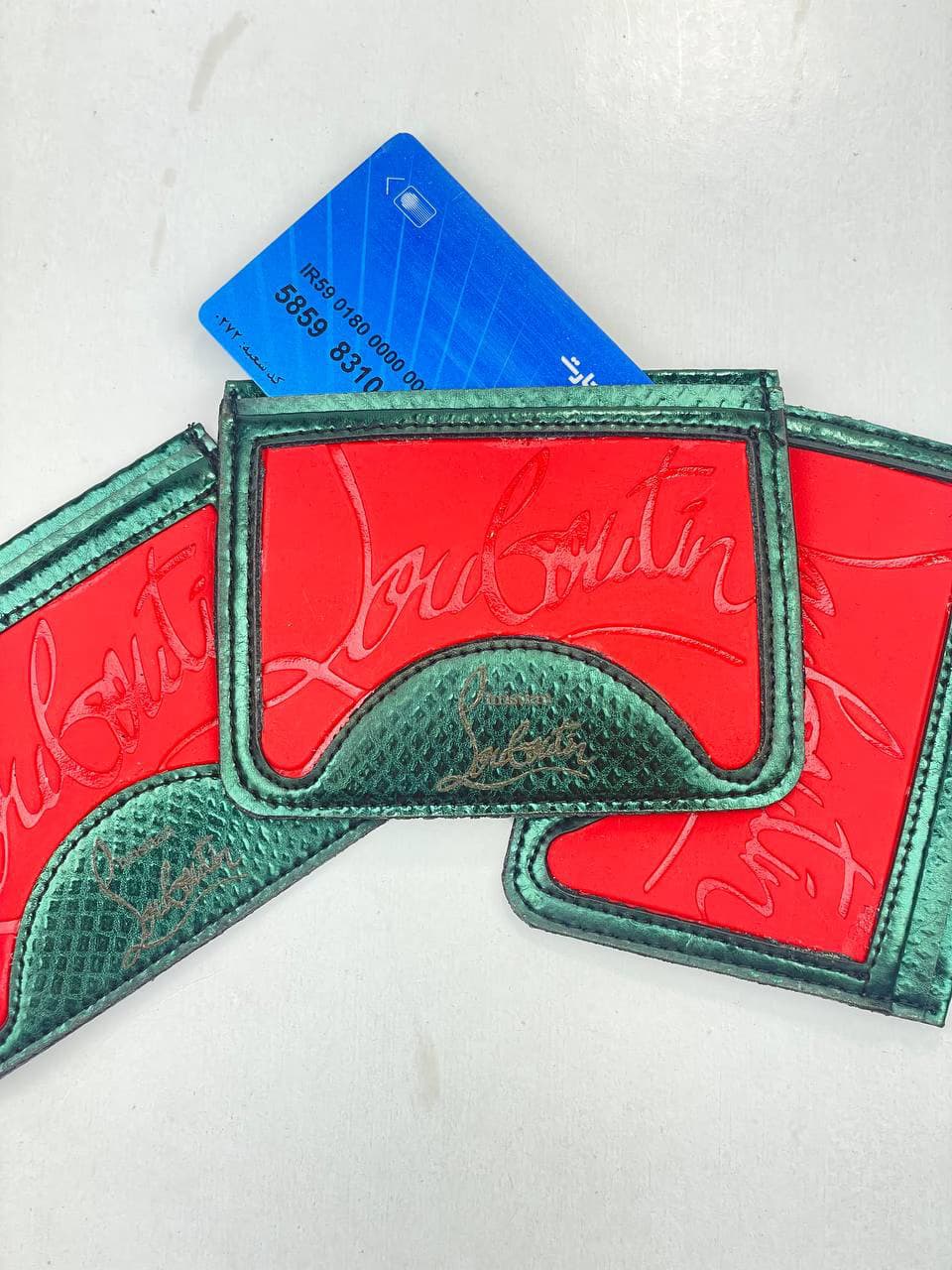 جاکارتی کریستیان لوبوتین christian louboutin چرم ماری سبز — تصویر ۳