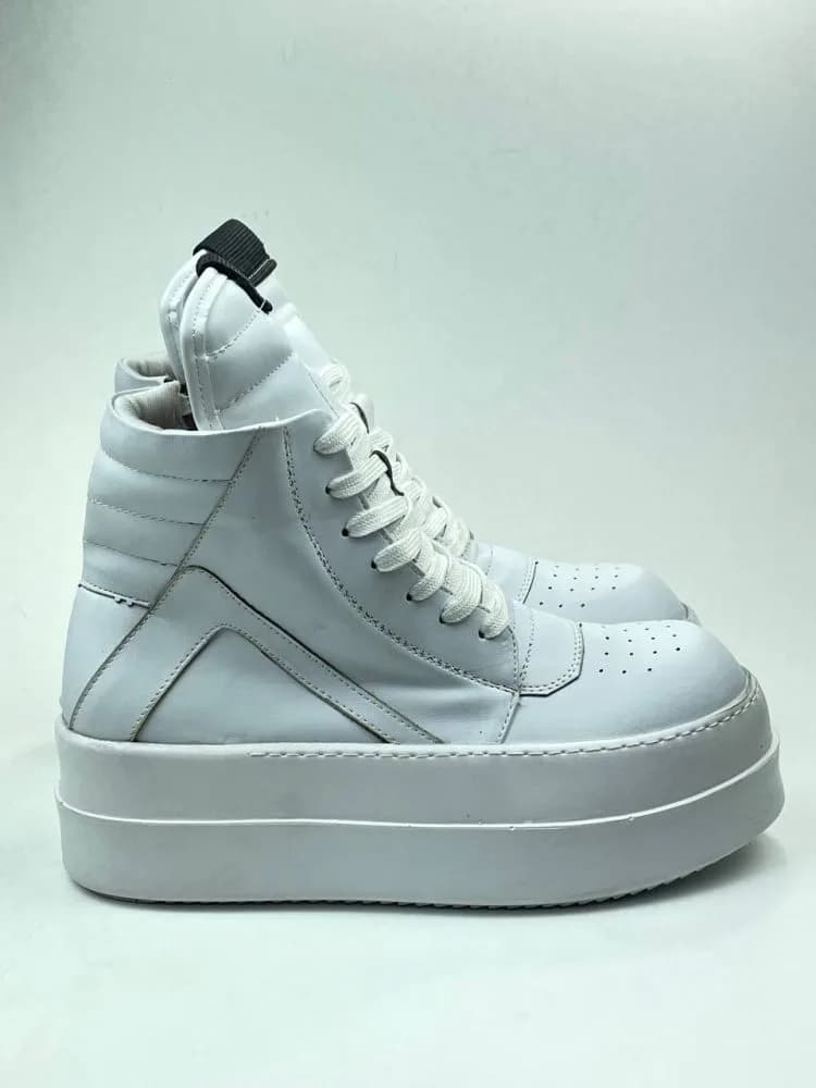 بوت ریک اونز RICK OWENS کد 3303 چرم سفید یکدست مات