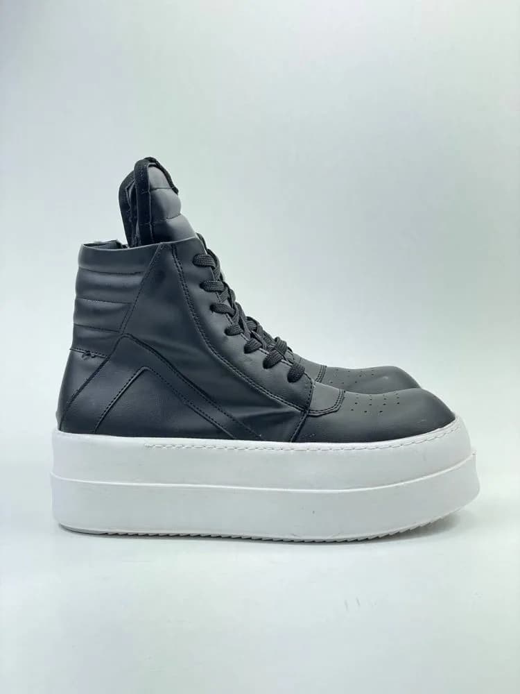 بوت ریک اونز RICK OWENS کد 3303 چرم مشکی مات یکدست