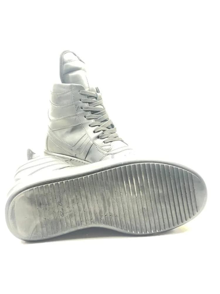بوت ریک اونز RICK OWENS کد 3305 چرم مشکی مات زیره مشکی یکدست — تصویر ۵
