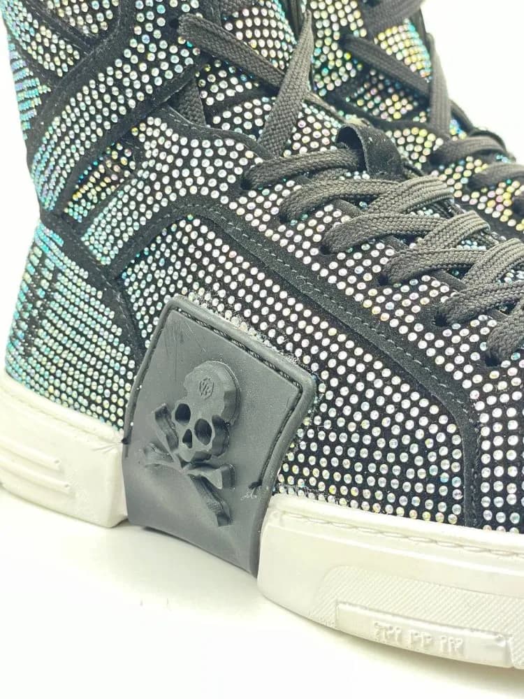 کد 1810 بوت فیلیپ پلین Philipp Plein تمام نگین هفت رنگ — تصویر ۲