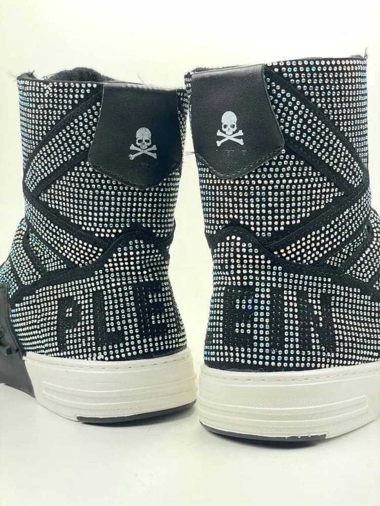 کد 1810 بوت فیلیپ پلین Philipp Plein تمام نگین هفت رنگ — تصویر ۳