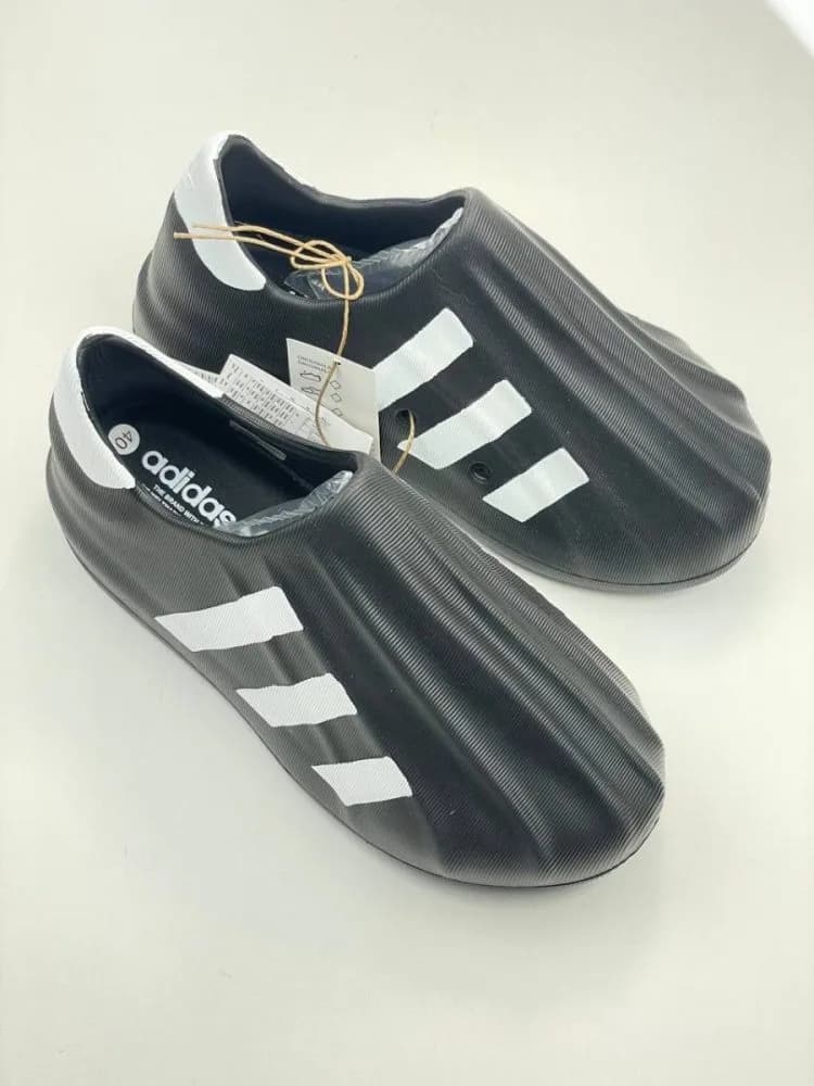 ادیداس ADIDAS تزریق eva ایویا جلو بسته مشکی سفید — تصویر ۴