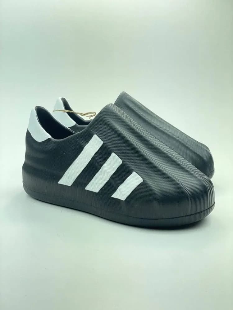 ادیداس ADIDAS تزریق eva ایویا جلو بسته مشکی سفید — تصویر ۵