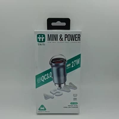فندکی شارژر ۴۵ وات تریتی TRITI 3T-105 بدون کابل همراه