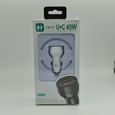 فندکی شارژر ۴۵ وات تریتی TRITI 3T-104 بدون کابل همراه — تصویر ۲