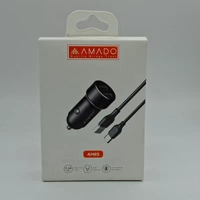 فندکی شارژر اورجینال آمادو AMADO AM03 به همراه کابل تایپ سی به یو اس بی