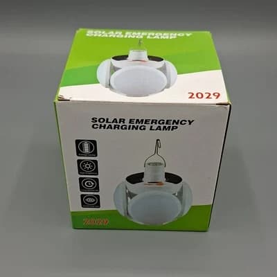 لامپ خورشیدی و شارژی مدل Solar Emergency Charging Lamp 2029 — تصویر ۵