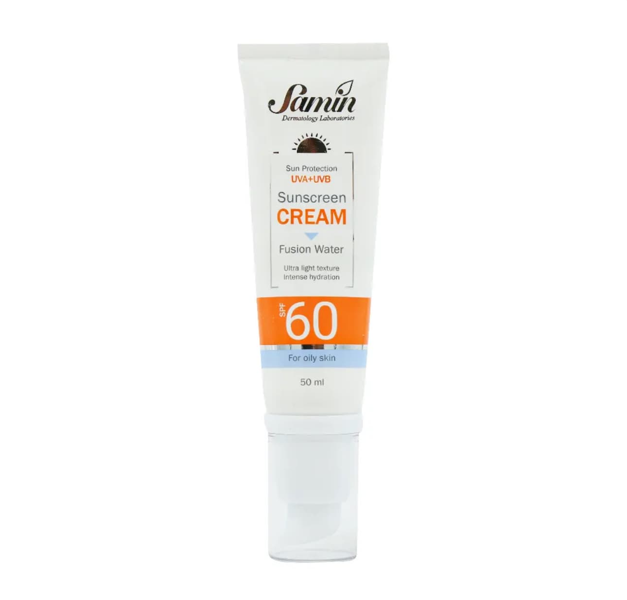 ضد آفتاب فیوژن واتر پوست چرب SPF 60 ثمین Samin — تصویر ۲