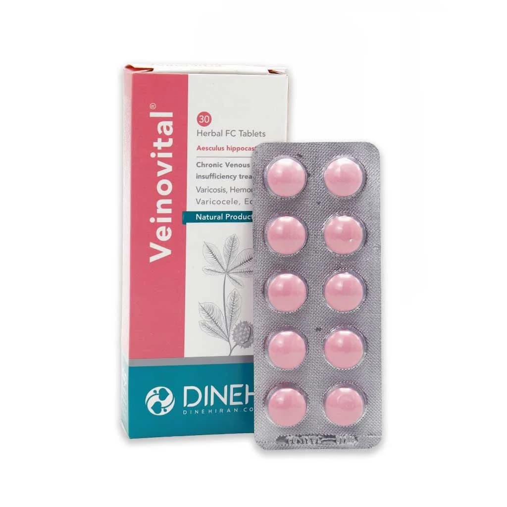 قرص گیاهی ونوویتال دینه ۳۰ عدد (Dineh Veinovital)
