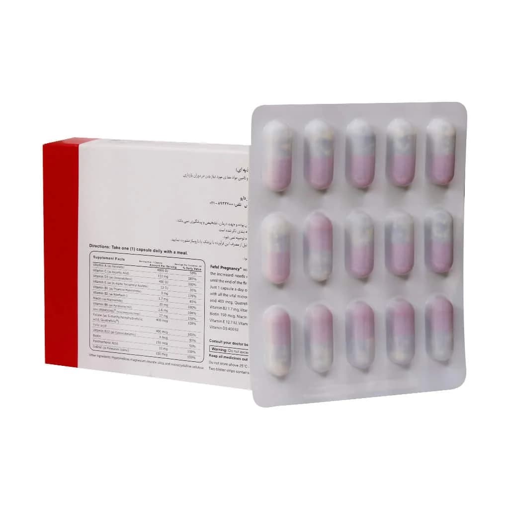 کپسول ففول پرگننسی اینترافارم 30 عدد (Intrapharm Fefol Pregnancy) — تصویر ۳