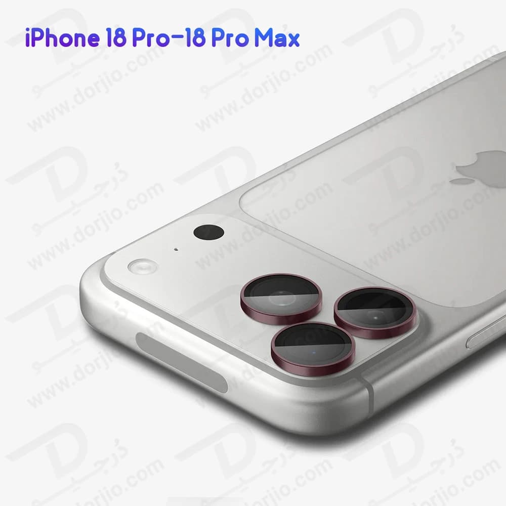 محافظ لنز دوربین رینگی فلزی iPhone 18 Pro مارک KUZOOM — تصویر ۳