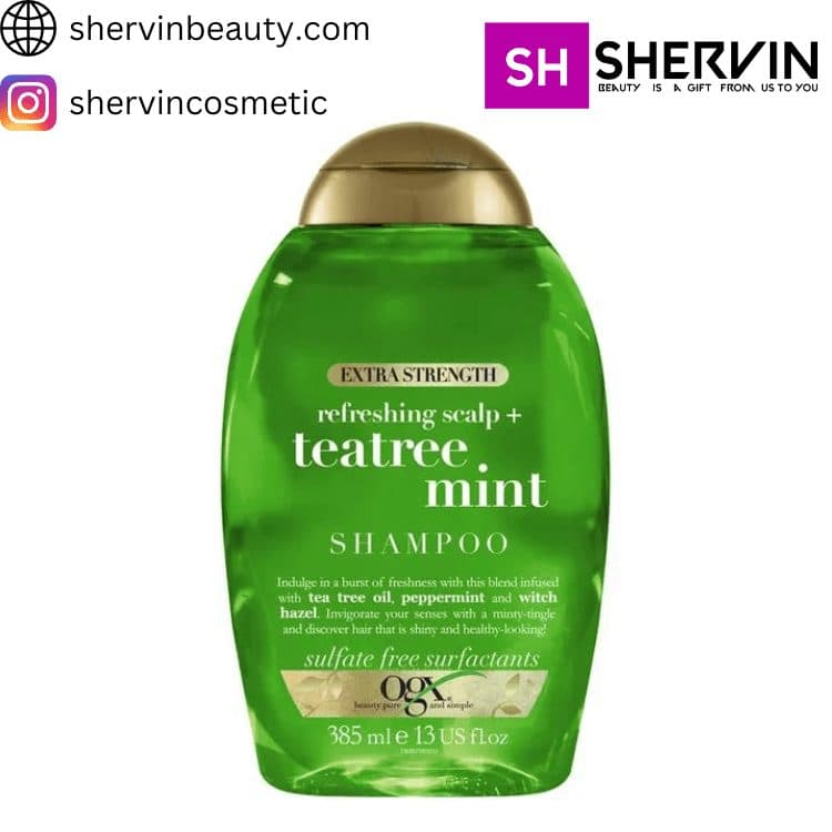 شامپو تقویت کننده teatree mint او جی ایکس