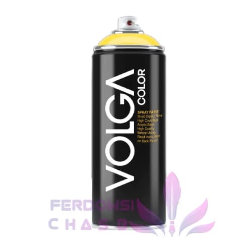 اسپری رنگ زرد لیمویی ولگا VOLGA COLOR – RAL 1018 (Zinc Yellow)