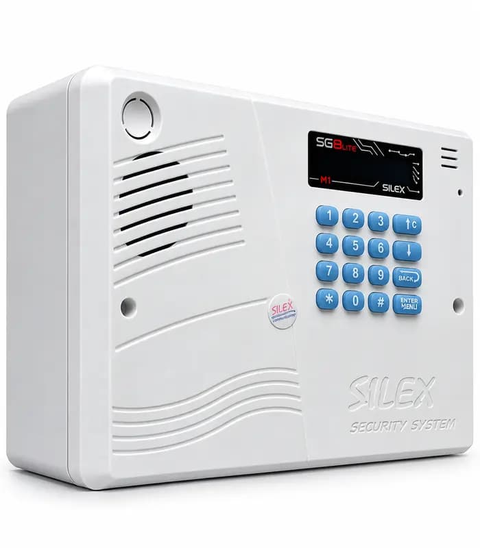 دستگاه دزدگیر (پنل مرکزی) سیمکارتی دزدگیر اماکن سایلکس SILEX مدل SQ8-LITE