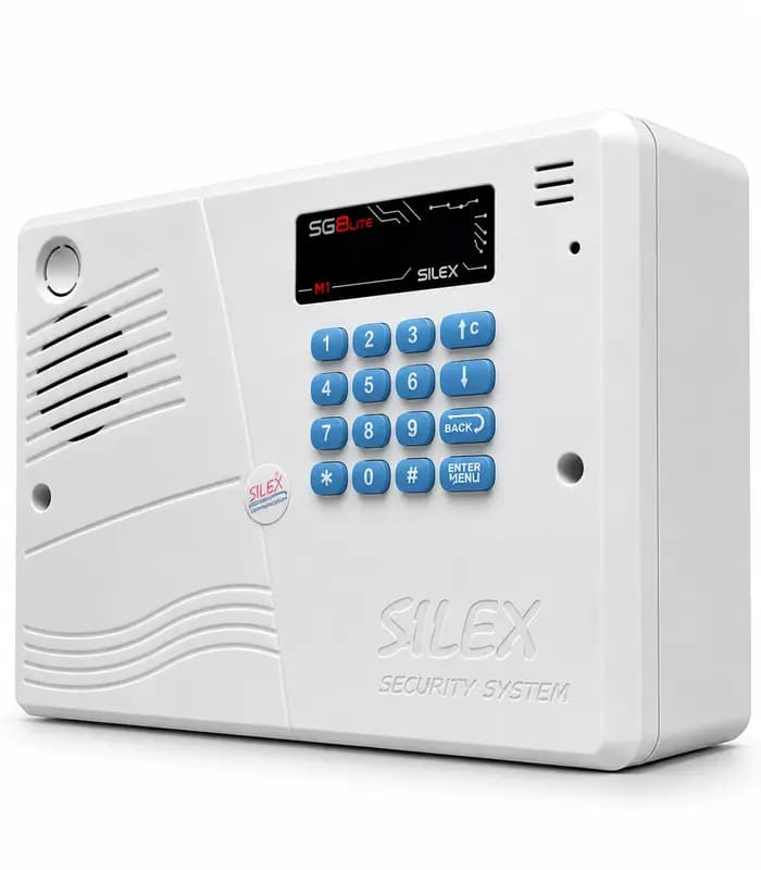 دستگاه دزدگیر (پنل مرکزی) سیمکارتی دزدگیر اماکن سایلکس SILEX مدل SQ8-LITE — تصویر ۳