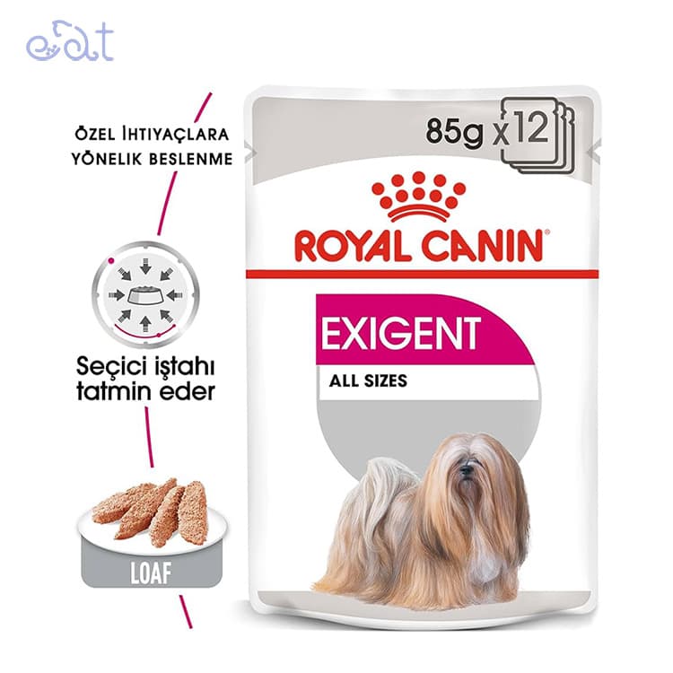 پوچ سگ اگزیجنت رویال کنین مدل Royal Canin Dog Exigent وزن 85 گرم — تصویر ۲