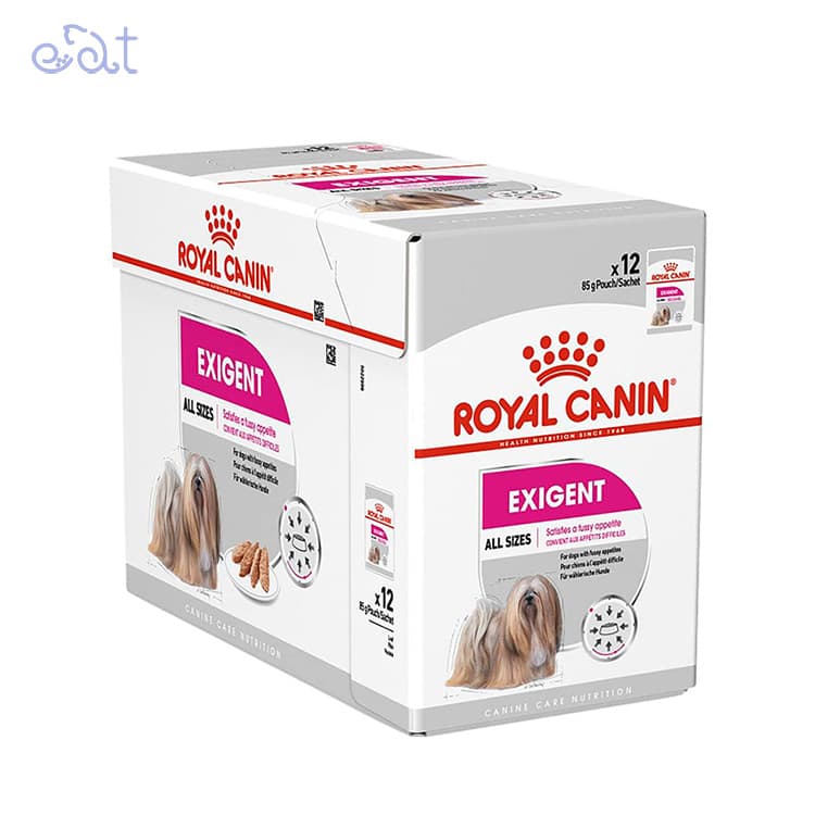 پوچ سگ اگزیجنت رویال کنین مدل Royal Canin Dog Exigent وزن 85 گرم — تصویر ۳
