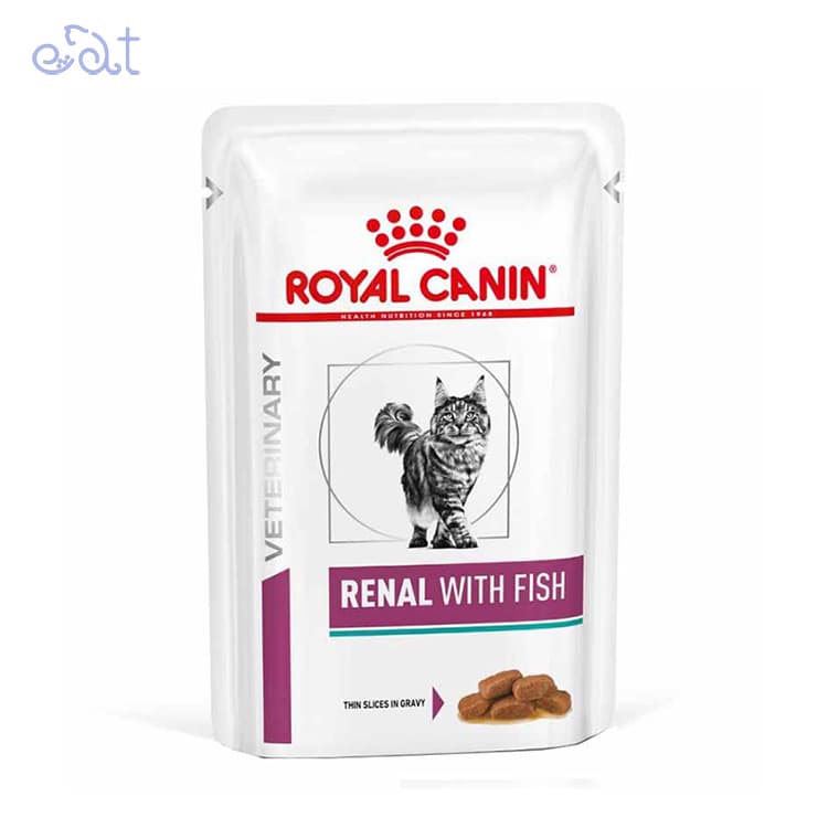 پوچ گربه رنال رویال کنین با طعم مرغ مدل Royal Canin Renal Chicken وزن 85 گرم