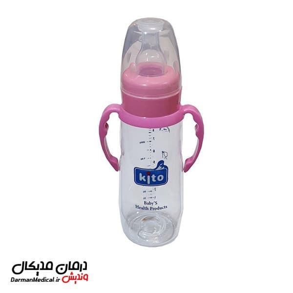 شیشه شیر دسته دار کیتو 240 میلی لیتر