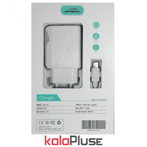 شارژر فست Lapramol مدل LP-C1 همراه با کابل — تصویر ۲