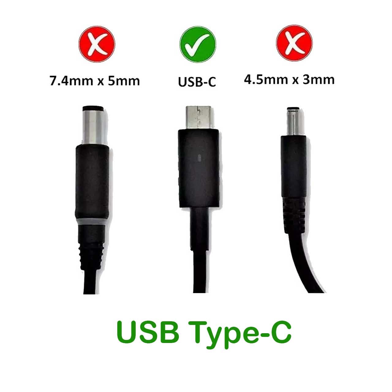 شارژر لپ تاپ دل DELL 130W 20V 6.5A USB TYPE-C — تصویر ۲