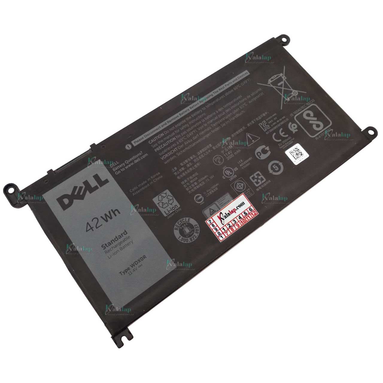 باتری لپ تاپ دل Inspiron 5567 5568 7368 7368 WDX0R WDXOR