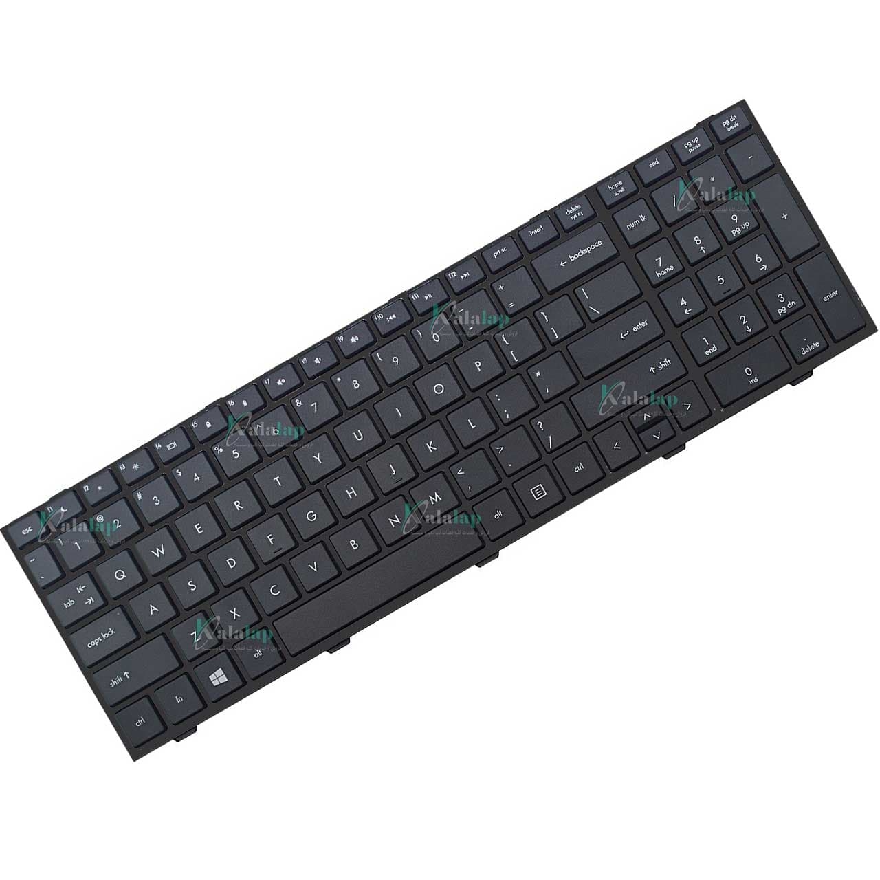 کیبورد لپ تاپ اچ پی HP ProBook 4540 4540s 4545s اینتر کوچک با فریم