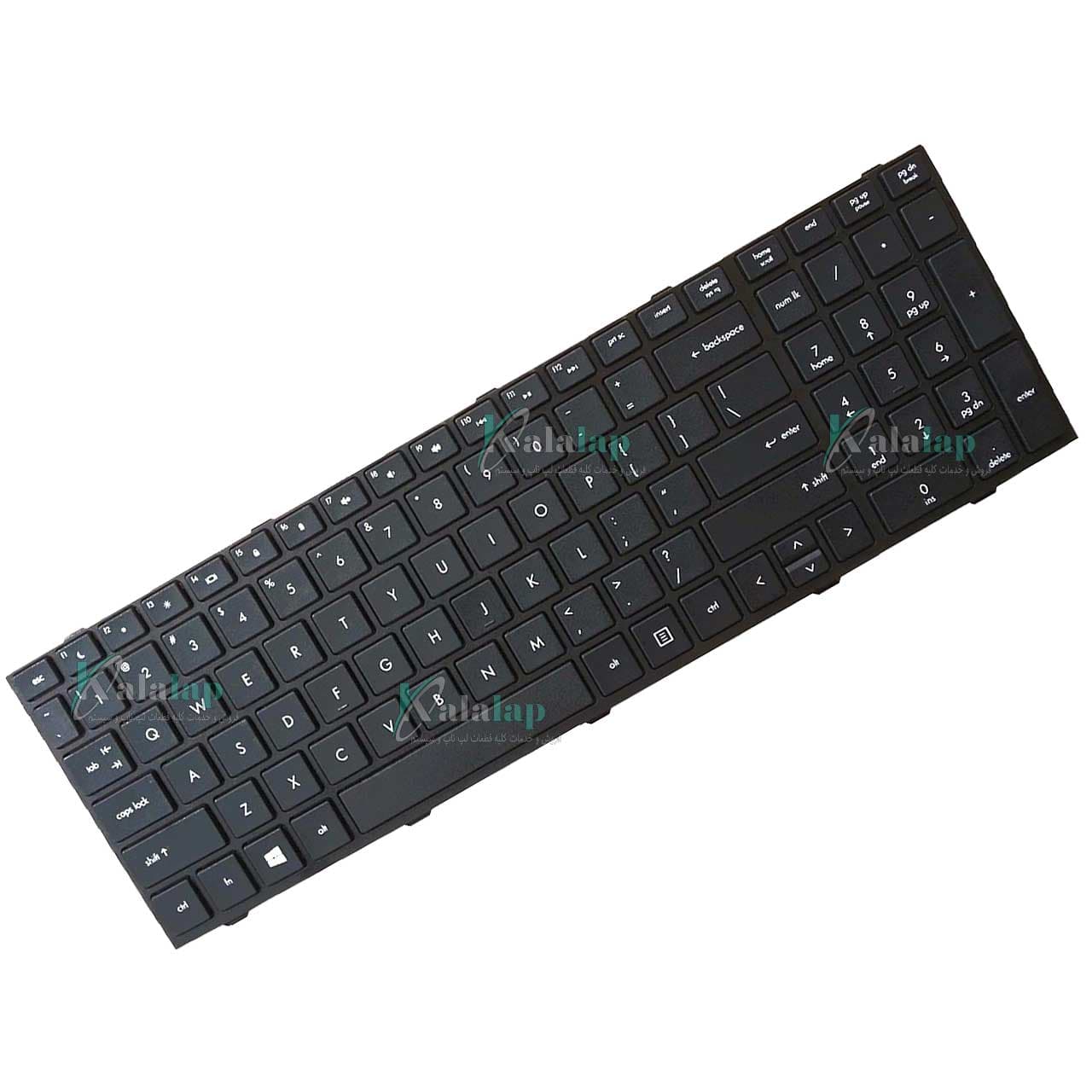 کیبورد لپ تاپ اچ پی HP ProBook 4540 4540s 4545s اینتر کوچک با فریم — تصویر ۴