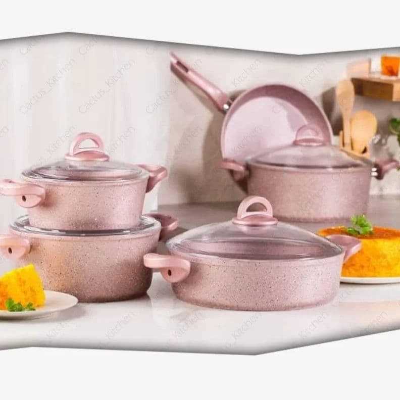 سرویس قابلمه 7 پارچه دو رو گرانیتی لاویلوکس